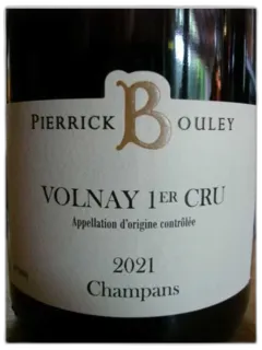 photo du vin Volnay 1er Cru Champans Pierrick Bouley 2021
