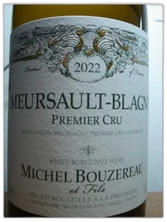 illustration du vin Meursault Blagny 1er Cru Michel Bouzereau 2022