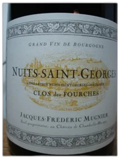 photo du vin Nuits Saint Georges Clos des Fourches j-f Mugnier 2023
