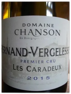 illustration du vin Pernand Vergelesses Blanc 1er Cru les Caradeux Chanson 2015 Magnum