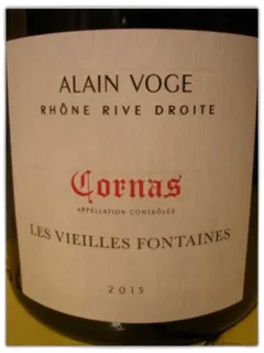 illustration du vin Cornas les Vieilles Fontaines Alain Voge