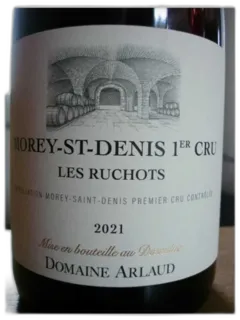 aperçu du vin Morey Saint Denis 1er Crû les Ruchots Dom. Arlaud 2021