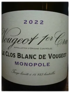 illustration du vin Clos Blanc de Vougeot Domaine de la Vougeraie 2022