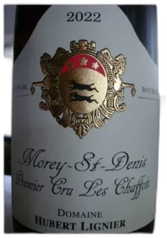photo du vin Morey Saint Denis 1er Cru les Chaffots Hubert Lignier 2022
