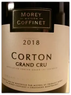 photos du vin Corton Grand Cru Morey-Coffinet 2018