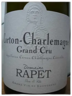 photo du vin Corton Charlemagne Domaine Rapet