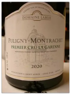 photo du vin Puligny Montrachet 1er Cru la Garenne Domaine Larue 2020 Magnum