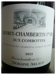 photo du vin Gevrey Chambertin 1 er Cru Aux Combottes Dom. Arlaud 2023