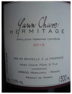 photo du vin Hermitage Rouge Yann Chave Magnum 2015