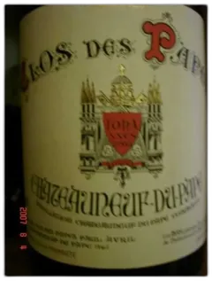 capture du vin Chateauneuf Clos des Papes Rouge 1 2 en 2004 2006
