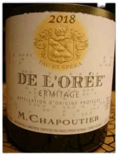 illustration du vin Hermitage Blanc de l’Orée Chapoutier