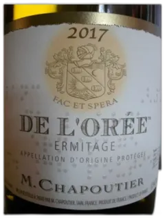 illustration du vin Hermitage Blanc de l’Orée Chapoutier