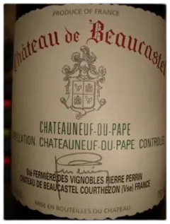 photos du vin Chateauneuf du Pape Beaucastel Rouge Magnum