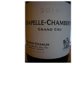 vue du vin Chapelle Chambertin Grand Cru Dom. Buisson Charles 2019
