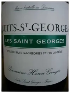 photo du vin Nuits Saint Georges les Saint Georges Gouges 2009