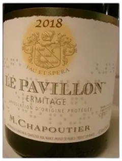 photo du vin Hermitage le Pavillon Rouge Chapoutier