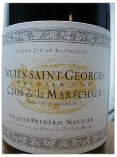 photo du vin Nuits Saint Georges 1er Cru Clos de la Maréchale j-f Mugnier 2023
