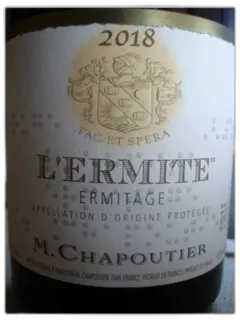 illustration du vin Hermitage l’Ermite Rouge Chapoutier 2018