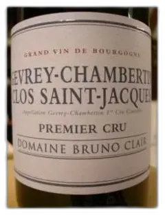 capture du vin Gevrey Chambertin 1er Crû Clos Saint Jacques b Clair 2015