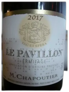 photo du vin Hermitage le Pavillon Rouge Chapoutier
