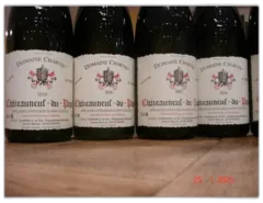 photo du vin Chateauneuf du Pape Domaine Charvin Verticale 2018 2017 2016 2015 2014 2013 2012