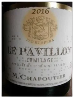 photo du vin Hermitage le Pavillon Rouge Chapoutier