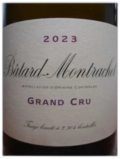 photo du vin Batard Montrachet Grand Cru Domaine de la Vougeraie 2023
