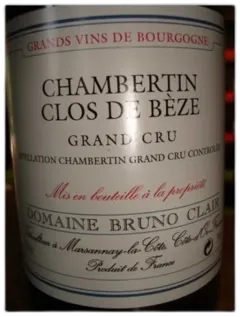 photo du vin Chambertin Clos de Bèze
