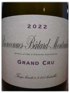 image du vin Bienvenues Batard Montrachet Domaine de la Vougeraie