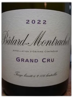 image du vin Batard Montrachet Grand Cru Domaine de la Vougeraie 2022