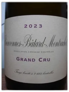 image du vin Bienvenues Batard Montrachet Domaine de la Vougeraie