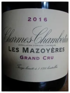 photo du vin Charmes Chambertin Magnum les Mazoyeres la Vougeraie