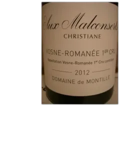 photo du vin Vosne Romanee 1er Cru les Malconsorts Christiane de Montille 2012
