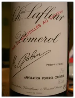 capture du vin Chateau Lafleur Pomerol