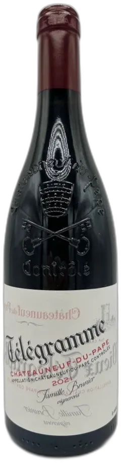 photo du vin Domaine Brunier Telegramme 2021 Vallée du Rhône France