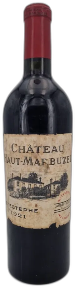 photo du vin Château Haut-Marbuzet 1921 Saint-Estèphe