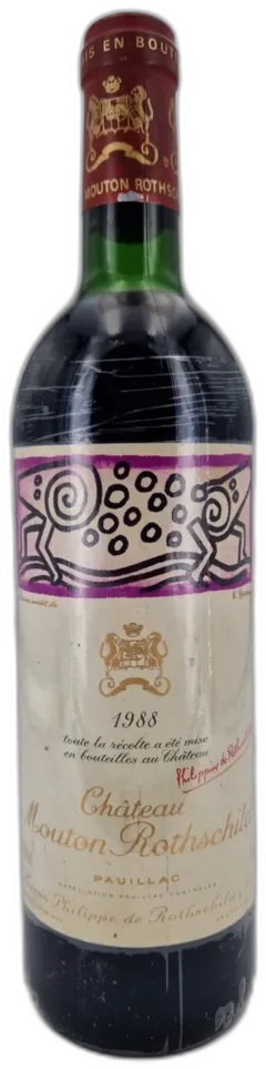 photo du vin Château Mouton Rothschild 1988 Pauillac 1er Grand Cru Classé