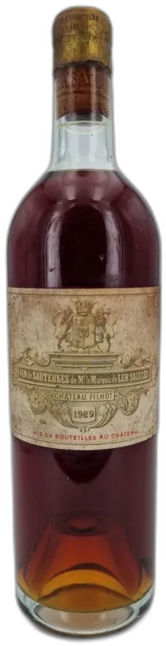 photo du vin Château Filhot 1929 Sauternes 2ème Grand Cru Classé