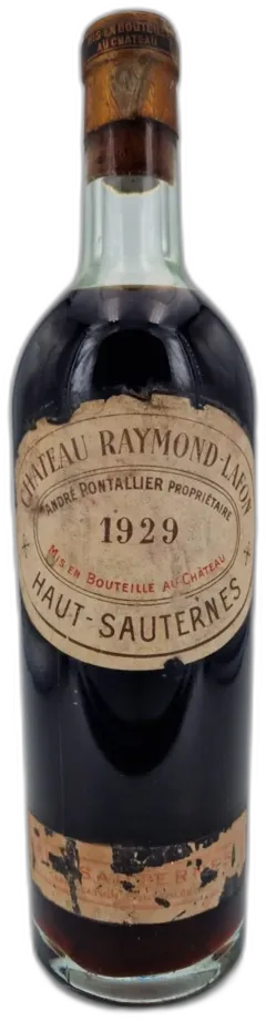 photo du vin Château Raymond Lafon 1929 Sauternes