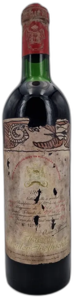 photo du vin Château Mouton Rothschild 1966 Pauillac 1er Grand Cru Classé