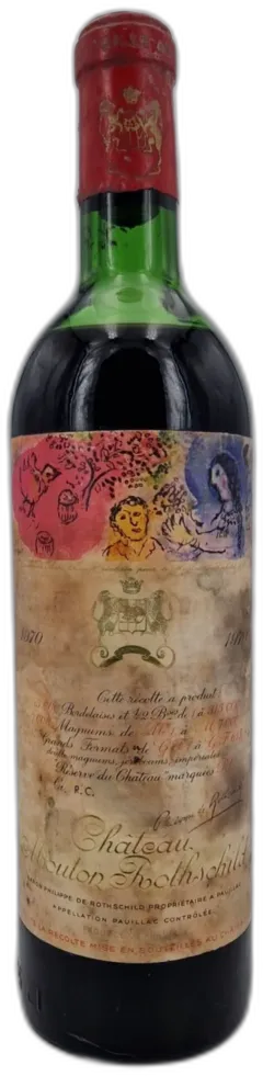 photo du vin Château Mouton Rothschild 1970 Pauillac 1er Grand Cru Classé
