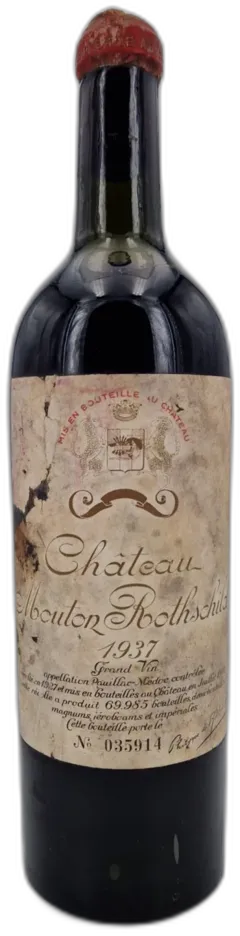 photo du vin Château Mouton Rothschild 1937 Pauillac 1er Grand Cru Classé