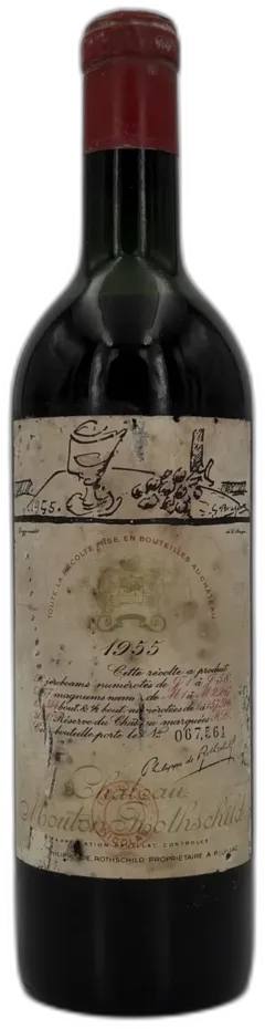 illustration du vin Château Mouton Rothschild 1955 Pauillac 1er Grand Cru Classé