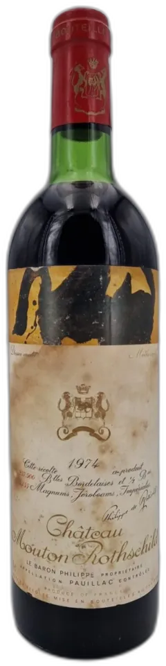 image du vin Château Mouton Rothschild 1974 Pauillac 1er Grand Cru Classé