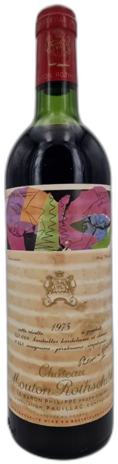 photo du vin Château Mouton Rothschild 1975 Pauillac 1er Grand Cru Classé