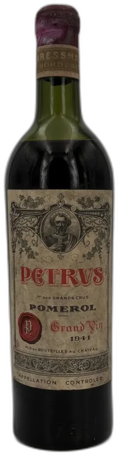 vue du vin Petrus 1941 Pomerol