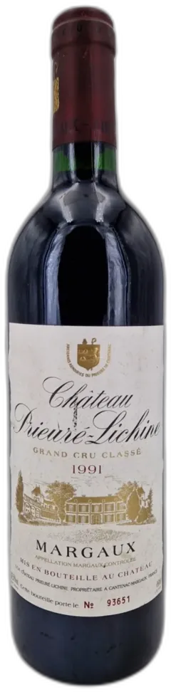photo du vin Château Prieuré-Lichine 1991 Margaux 4ème Grand Cru Classé