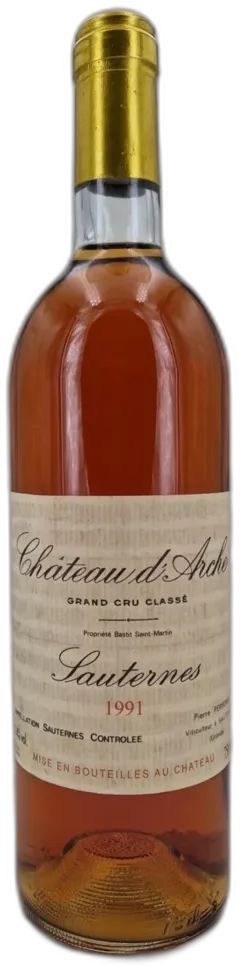 aperçu du vin Château d’Arche 1991 Sauternes 2ème Grand Cru Classé
