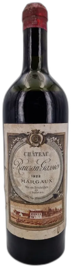 photos du vin Château Rauzan-Gassies 1922 Margaux 2ème Grand Cru Classé
