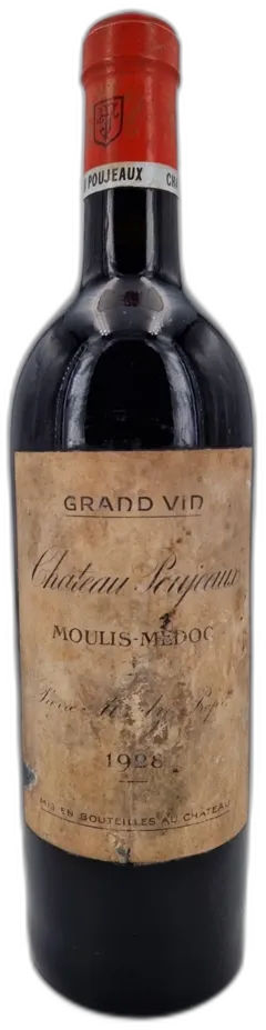 photo du vin Château Poujeaux 1928 Moulis-en-Médoc